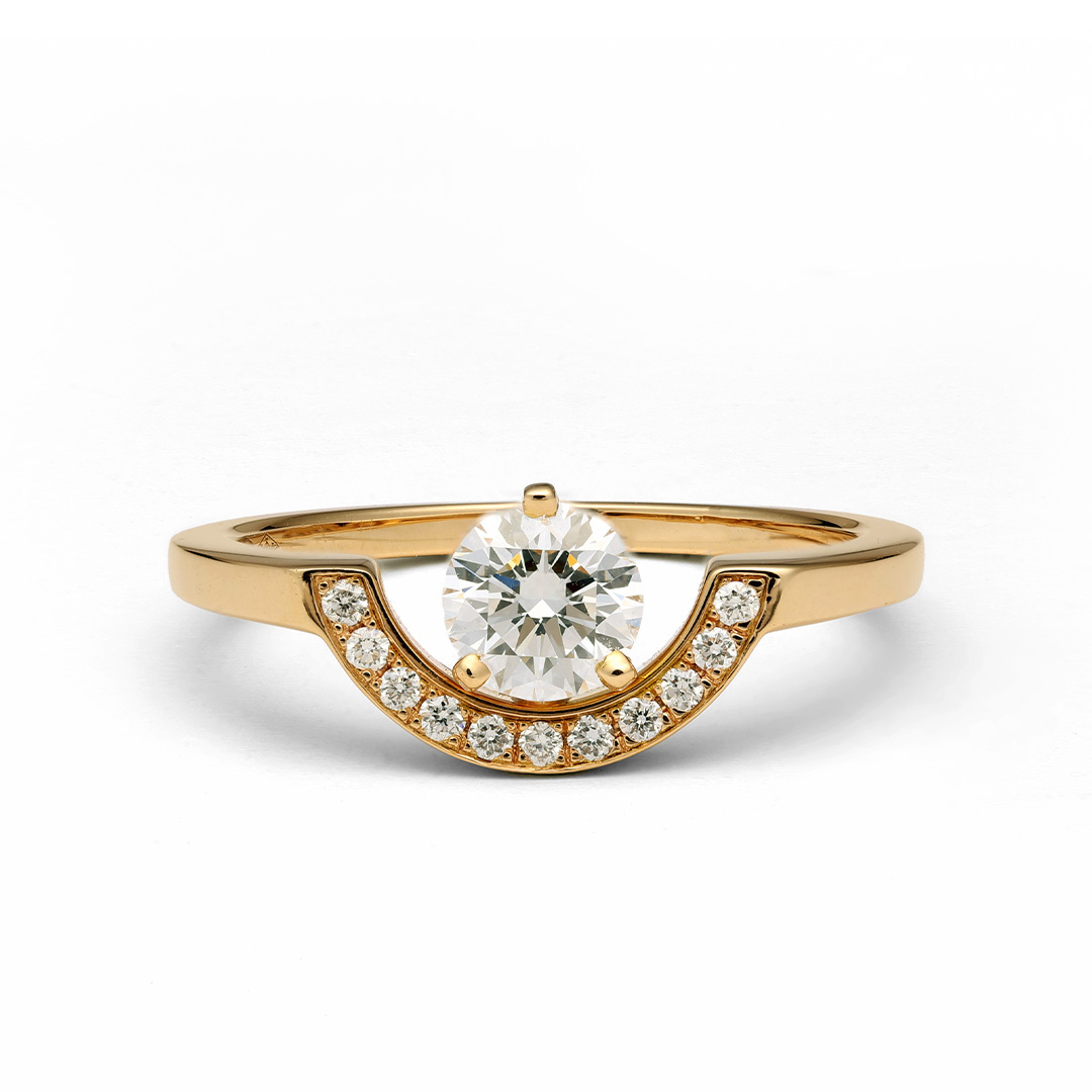 Bague_Intrepide_petit_arc_0.5ct_pavee_-_Or_jaune_18k_-_diamant_ethique_-_Loyale_Paris