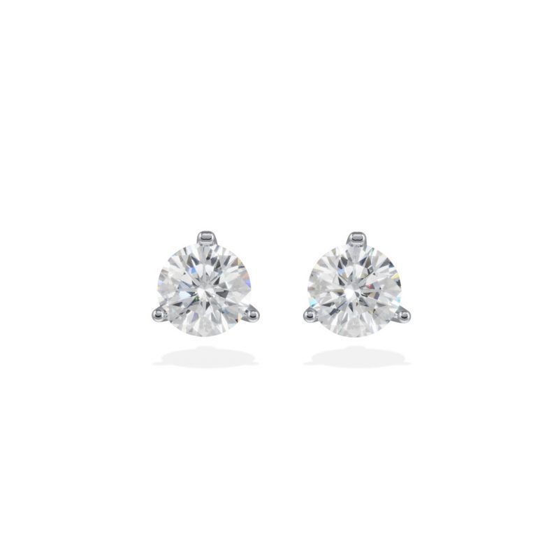 Earrings Pure 1ct x2 - 18k white gold lab grown diamond Loyale Paris