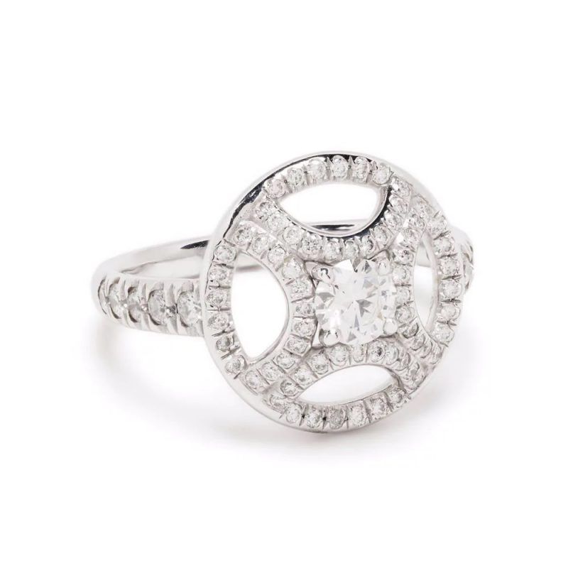 Ring Perpétuelle 025ct pavée - 18k white gold lab grown diamond Loyale Paris