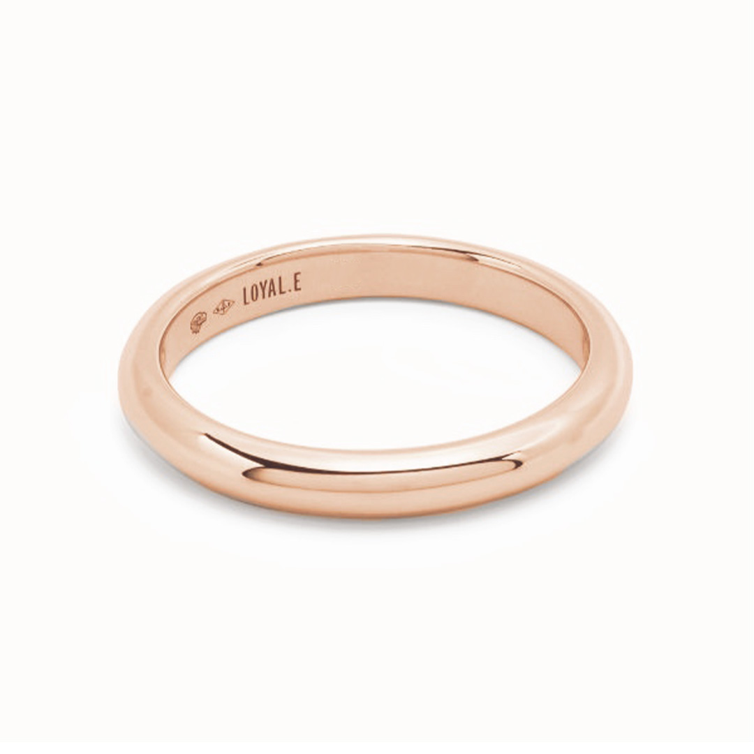 Union ring Absolu.e Half-band 3mm - 18k rose gold 1