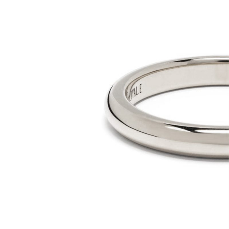 Union ring Absolu.e Signature 4mm - 18k white gold 4