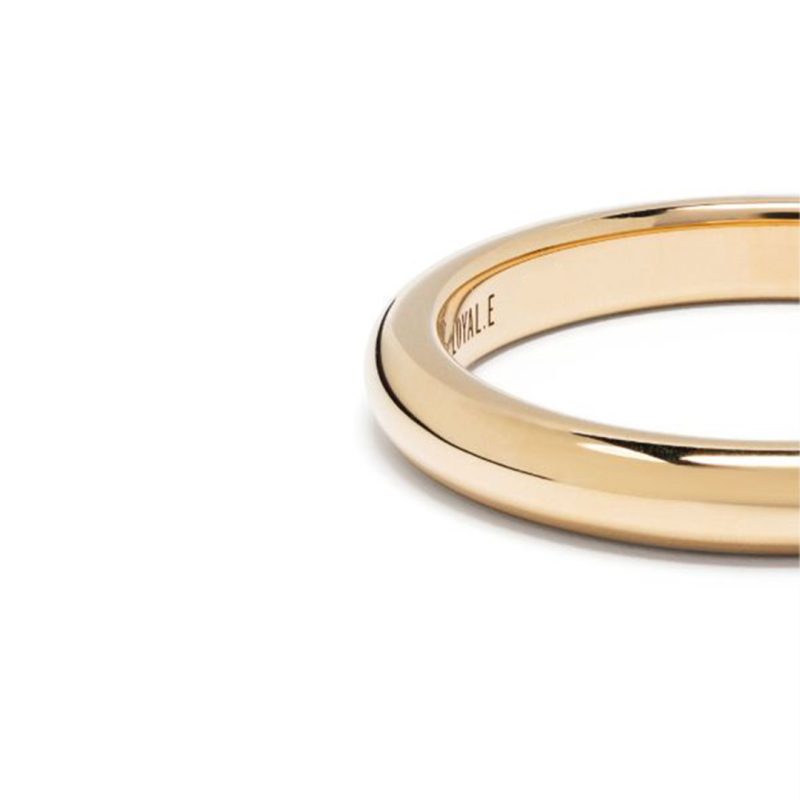 Union ring Absolu.e Signature 4mm - 18k yellow gold 4