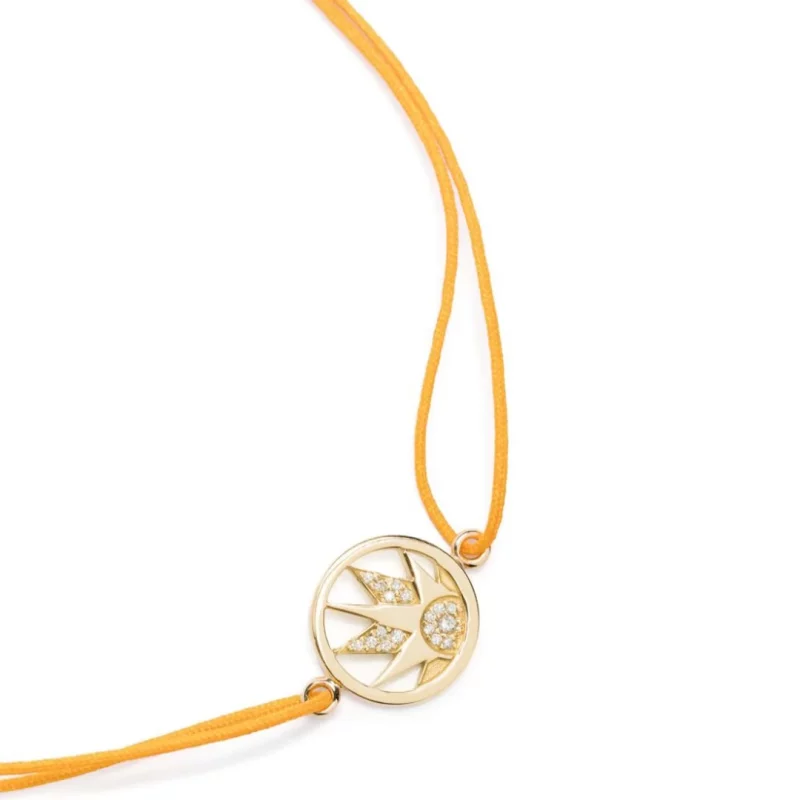 Charm Joie on Cord Bracelet - 18k yellow gold 3